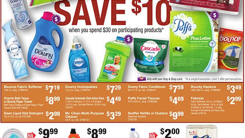Ahold USA P&G 'Save $10' Features
