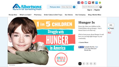 Albertsons 'Hunger Is' Carousel Ad