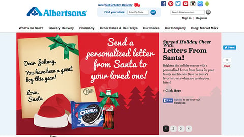 Albertsons 'Letters From Santa' Carousel Ad
