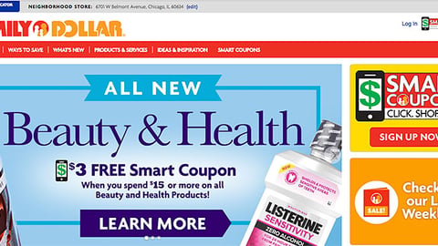Family Dollar 'All New Beauty & Health' Carousel Ad