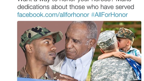 Winn-Dixie '#AllForHonor' Tweet