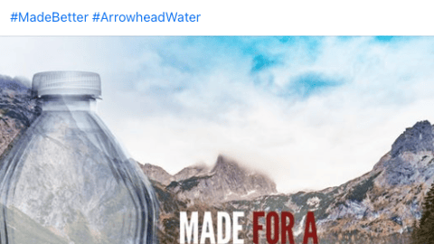 Arrowhead 'Pledge to Recycle' Facebook Update