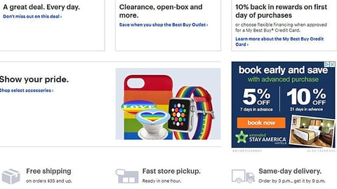 Best Buy 'Show Your Pride' Display Ad