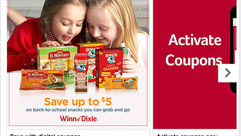 Winn-Dixie 'Back-to-School Brands' Facebook Update