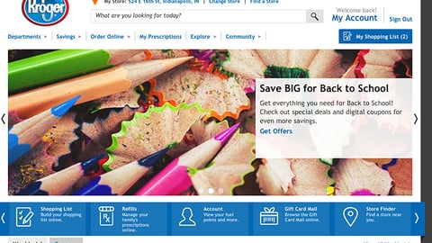 Kroger 'Back to School' Carousel Ad