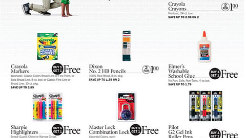 Publix 'Back to School Sale' Feature