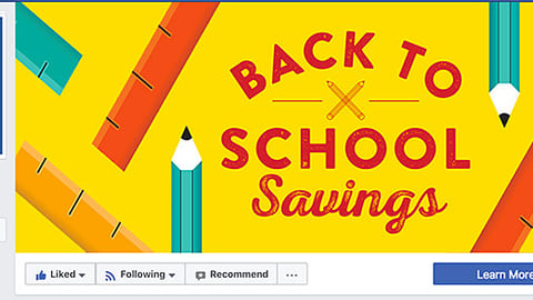 Winn-Dixie 'Back to School Savings' Facebook Cover