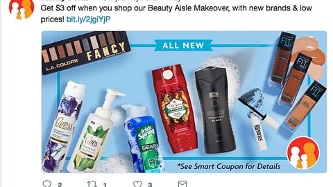 Family Dollar 'Beauty Aisle Makeover' Twitter Update