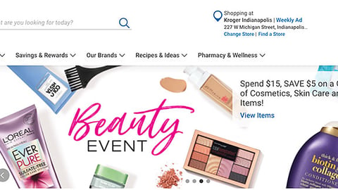 Kroger 'Beauty Event' Carousel Ad