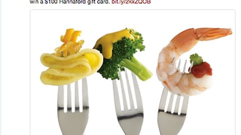 Hannaford 'Best Fork Forward' Twitter Update