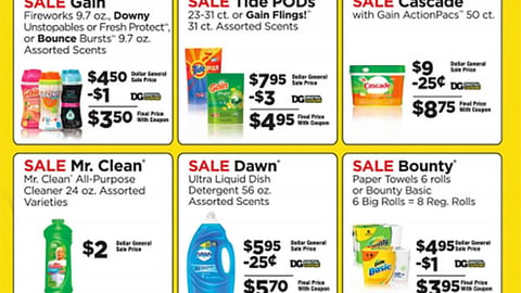 Dollar General P&G 'Big Savings For the Big Game' Feature