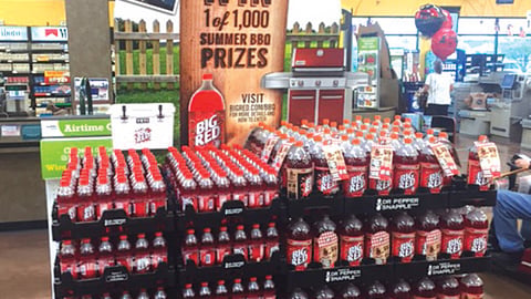 Big Red '100 Days of BBQ' Pallet Display