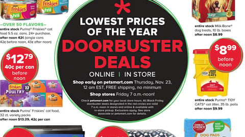 PetSmart 'Doorbuster Deals' Feature