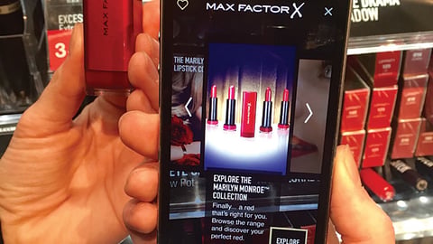 Blippar Max Factor Mobile App Scan