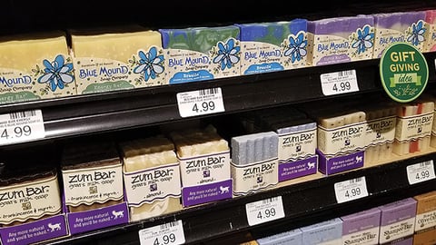 Blue Mound and Zum Bar Soaps