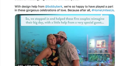 Lowe's 'Beautiful Weddings' Twitter Update