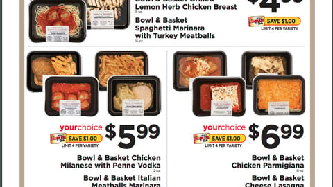 ShopRite Bowl & Basket 'Premium Taste' Feature