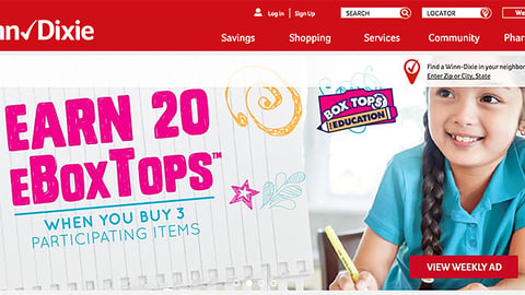 Winn-Dixie General Mills 'Earn 20 eBoxTops' Carousel Ad