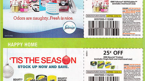 Febreze 'Odors are Naughty' FSI
