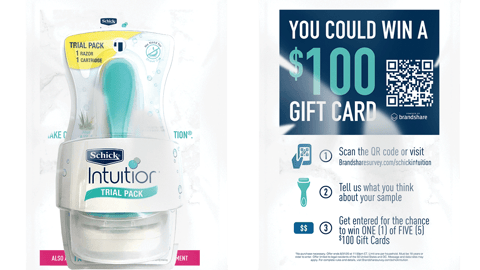 Schick Brandshare Sampling Card