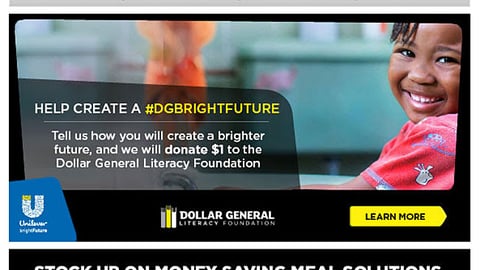 Dollar General Unilever 'Brighter Future' Email