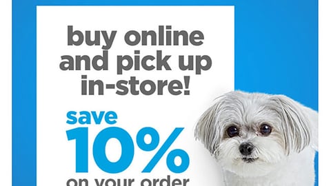 Petco 'Buy Online and Pick Up In-Store' Email