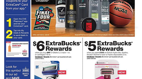 CVS Unilever ExtraBucks Features