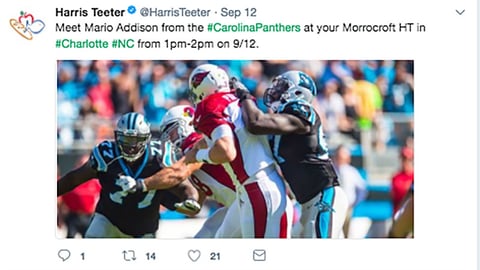 Harris Teeter 'Meet Mario Adison' Twitter Update