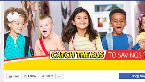 Family Dollar 'Catch the Bus to Savings' Facebook Cover