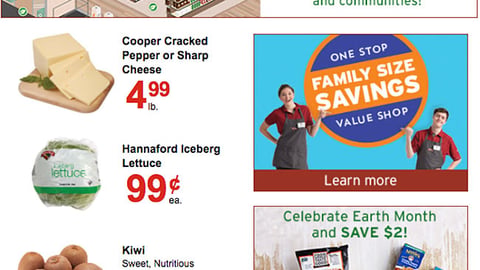 Hannaford 'Earth Month' Email Ads
