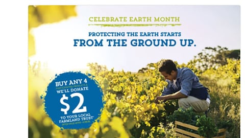 Hannaford 'Celebrate Earth Month' Twitter Update
