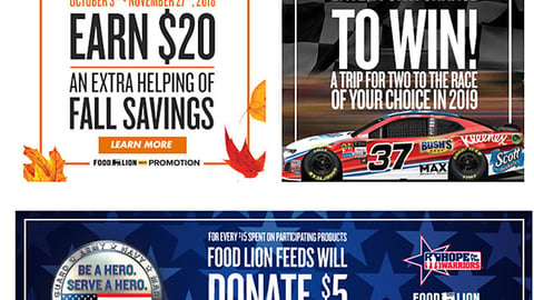 Food Lion 'Be a Hero' Email Ad
