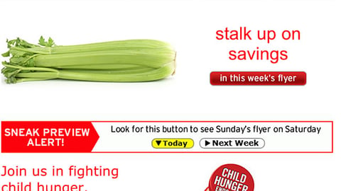 Hannaford ConAgra 'Child Hunger Ends Here' Email Ad