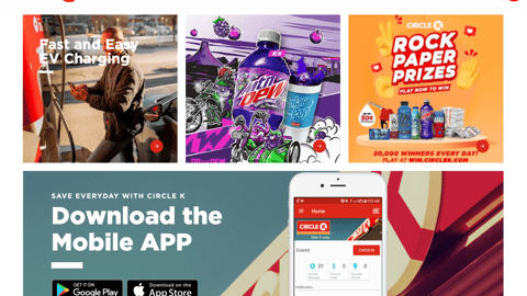 Circle K Mtn Dew Purple Thunder Display Ad