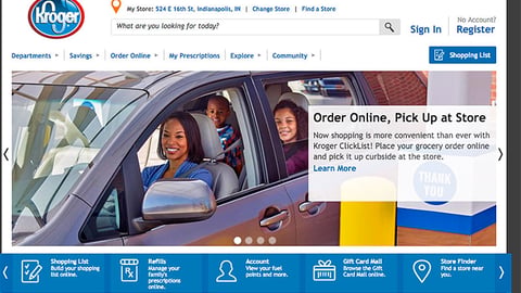 Kroger 'Order Online, Pick Up at Store' Carousel Ad