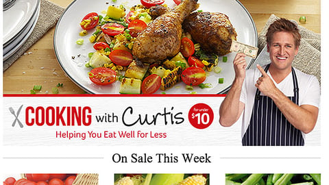 Winn-Dixie 'Cooking With Curtis' Leaderboard Email Ad