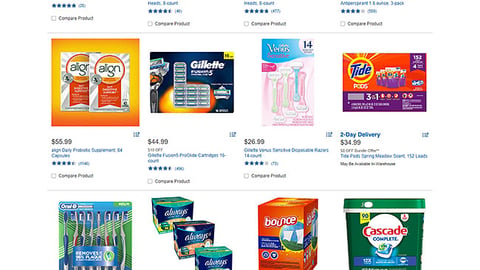 Costco P&G 'Spend $100' E-Commerce Page