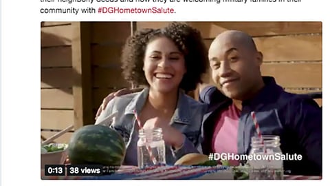 Blue Star Families #DGHometownSalute Twitter Update