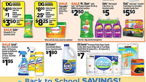 Dollar General P&G 'brandSaver' Features