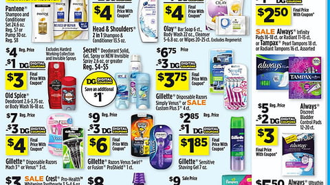 Dollar General P&G 'Save $5' Features