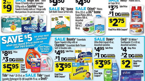 Dollar General P&G 'Save $5' Features