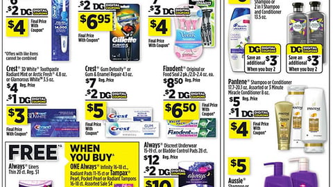 Dollar General P&G 'Digital Coupons' Features