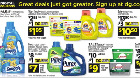 Dollar General P&G Digital Coupons Features