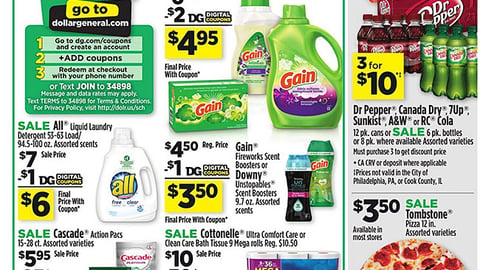 Dollar General P&G 'Sign Up' Features