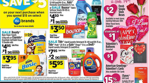 Dollar General P&G 'Save $5' Feature