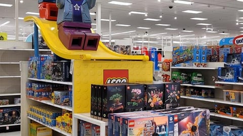 Target Lego Display Fixture