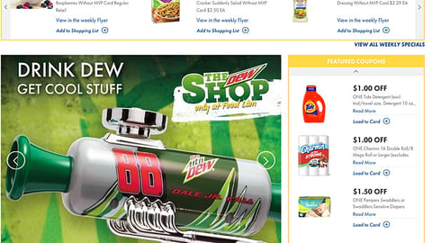 Food Lion Mountain Dew 'The Dew Shop' Carousel Ad