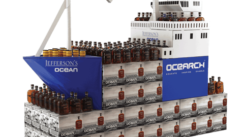 Jefferson’s Ocean Replica Ship Bookend Display