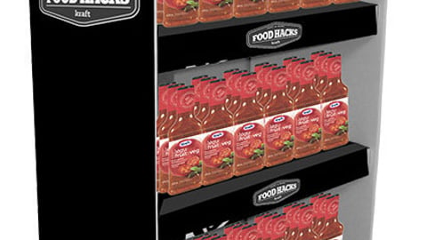 Kraft Canada 'Food Hacks' Floorstand