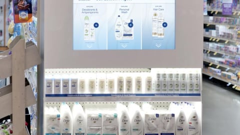 Dove Giant Food Interactive Endcap